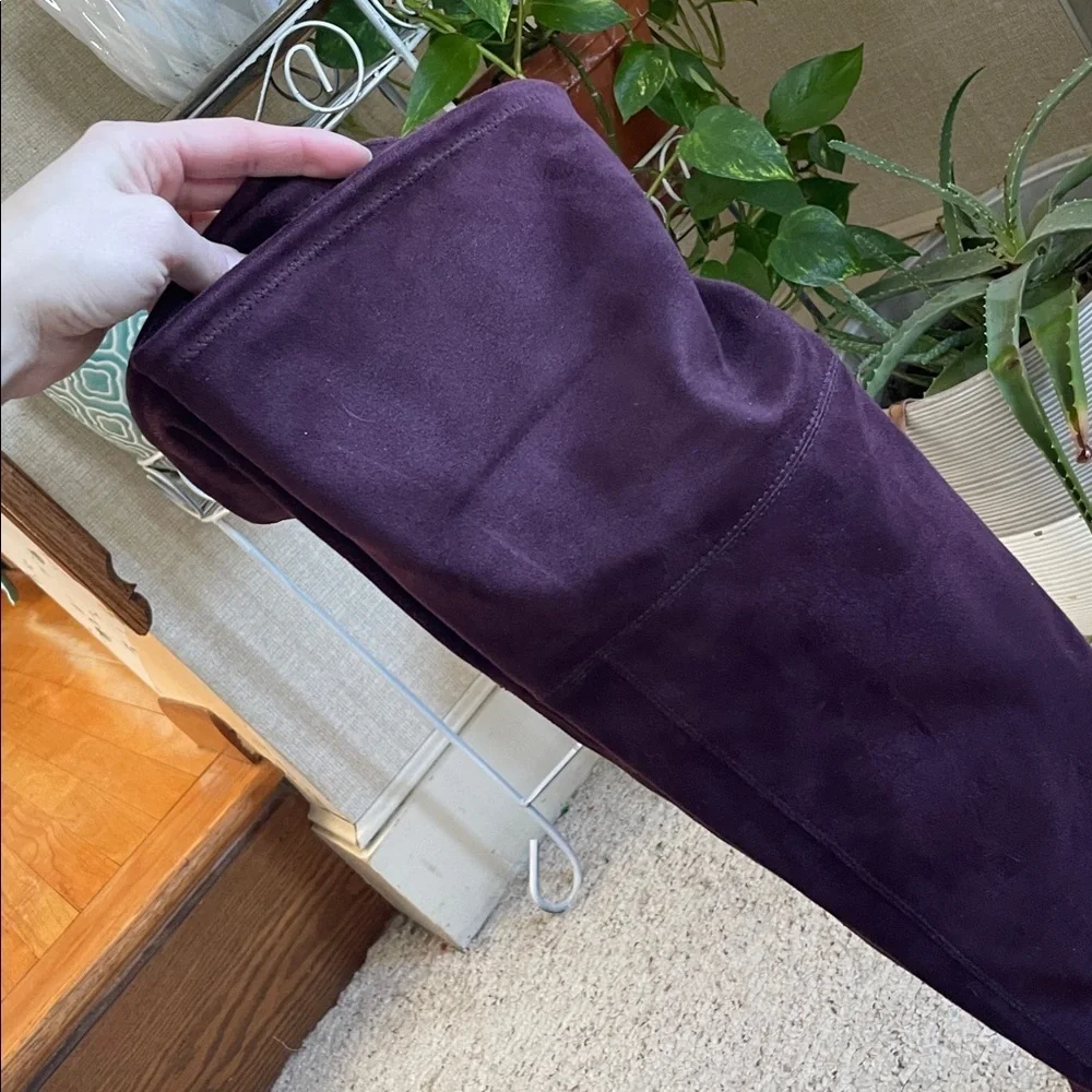 A New Day Elegant Purple Suede Over-the-Knee Boots 7.5
